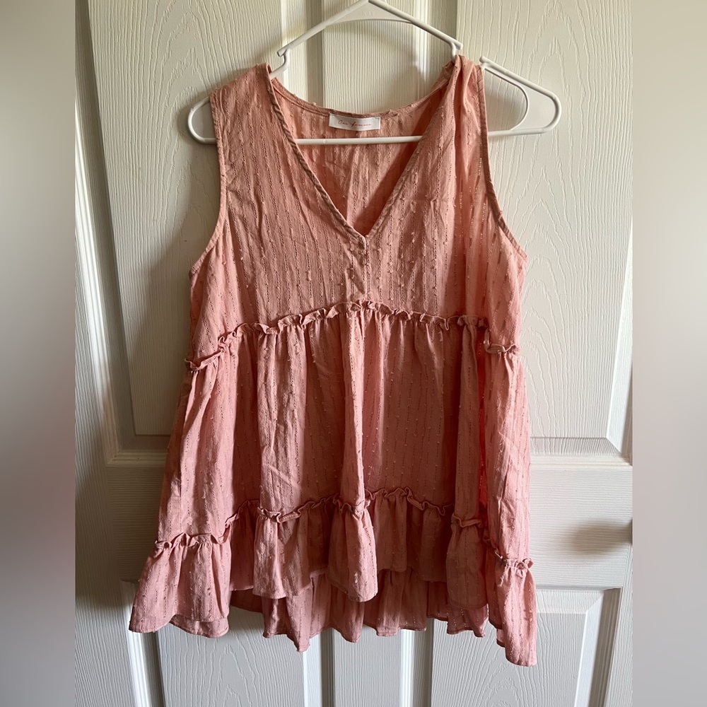 Pink dressy blouse